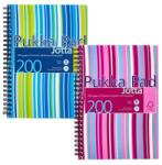 Pukka Pad Spirálfüzet, A5, vonalas, 100 lap, PUKKA PAD Stripe Jotta (JP021) - molnarpapir