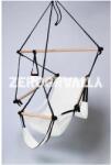 ZeroGravity Fehér függőszék - fekete kötéllel