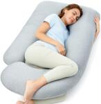 MOMCOZY Pp102 U Shaped Pregnancy Pillow Cooling Fabric Light Grey (pp102-gr00nb-a)