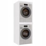 Topeshop Pola Twin White Washing Machine And Dryer Cabinet (m-mp-p-pol-twin-bia)