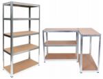 Topeshop Topeshop REGAŁ G9030 garden tool storage rack Freestanding Galvanized steel MDF (G9030) Raft