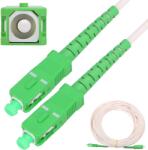 Extralink SC/APC-SC/APC Patchcord LSOH, Single mode, Simplex, G. 657A2, 3mm, 10m, white (EX.16286)
