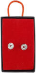 Flippy Cercei pentru Dama Argint 925, Jolie, Model Rotund Dublu cu Zirconii, 1.31 g, Argintiu (TEO-122384)