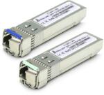 Extralink SFP+ 10G SFP+ WDM Module 10Gbps 1270/1330nm, single mode, 20km, LC, DOM, pair (EX.6211)