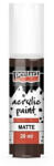 Pentart matt akril festék, sötétbarna, 20 ml