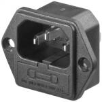 Goobay Conector AC montare pe panou 220V 6.3A cu siguranta (SOCKET-AC/CH/FS-6.3A-GBAY)