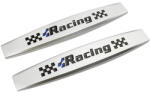 AVEX Set 2 x Embleme auto metalice, autoadezive, model RACING , finisaj Crom, dimensiune, 10 x 1, 5 cm (AVX-T061023-6)
