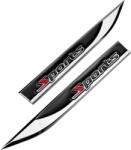 AVEX Set 2 embleme auto metalice SPORTS, reliefate 3D, dimensiune 14.6 x 1, 8 cm (AVX-T140723-20)
