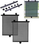 AVEX Set 2 buc. jaluzele auto retractabile, latime 40cm, culoare Neagra (AVX-AG145)