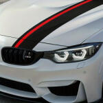 AVEX Sticker autoadeziv Tuning, model Rally Stripe Carbon 3D , dimensiune 140 x 17 cm, culoare Negru Rosu (AVX-TUNING-04)