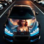 AVEX Folie Capota Auto Hood Art rezistenta la exterior, marime L (180 x 130cm) - Cod: AVX-CAPOTA-012L (AVX-CAPOTA-012L)