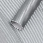 AVEX Folie colantare auto Carbon 3D - Argintiu (3m x 1, 27m) (AVX-T1600) - voltix