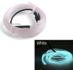 AVEX Fir Neon Auto EL Wire culoare Alba, lungime 2M, alimentare 12V, droser inclus (AVX-ELW-2M-W)