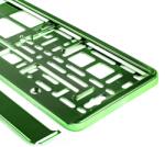 AMIO Suport numar inmatriculare din plastic, calitate Premium, culoare VERDE (AVX-AM01170Z) - voltix