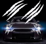 AVEX Set 2 stickere autoadezive Tuning, model Monster Scratches , dimensiune 37 x 9 cm, culoare Alba (AVX-TUNING-07)
