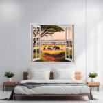 AVEX Folie imprimata color pentru decor perete locuinta, dimensiune 125 x 110cm, model: VIEW TO HAVEN 08 (AVX-AW08)
