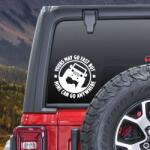 AVEX Sticker autoadeziv pentru vehicule Off Road, model You Can Go Fast , dimensiune 30 x 30 cm, culoare Alba (AVX-OFFROAD-10)