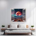 AVEX Folie imprimata color pentru decor perete locuinta, dimensiune 125 x 110cm, model: VIEW TO HAVEN 33 (AVX-AW33)