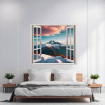 AVEX Folie imprimata color pentru decor perete locuinta, dimensiune 125 x 110cm, model: VIEW TO HAVEN 36 (AVX-AW36)