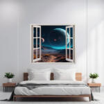 AVEX Folie imprimata color pentru decor perete locuinta, dimensiune 125 x 110cm, model: VIEW TO HAVEN 32 (AVX-AW32)