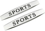 AVEX Set 2 x Embleme auto metalice, autoadezive, model SPORTS , finisaj Crom, dimensiune, 10 x 1, 5 cm (AVX-T061023-2)
