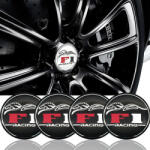 AVEX Set 4 buc. ornament central janta, model F1 Black , diametru 5cm (AVX-T160817-11)