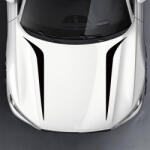 AVEX Set 2 stickere autoadezive Tuning, model Hood Stripes V2 , dimensiune 100 x 26 cm, culoare Neagra (AVX-TUNING-16)