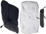 AVEX Parasolar Auto tip umbrela pentru parbriz, dimensiune 78 x 130 cm, culoare neagra (AVX-KX5286)