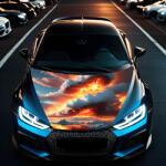 AVEX Folie Capota Auto Hood Art rezistenta la exterior, marime S (150 x 110cm) - Cod: AVX-CAPOTA-024S (AVX-CAPOTA-024S)
