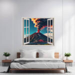 AVEX Folie imprimata color pentru decor perete locuinta, dimensiune 125 x 110cm, model: VIEW TO HAVEN 11 (AVX-AW11)