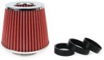 AMIO Filtru de aer conic rosu + chrome cu 3 adaptoare (AVX-AM01282) - voltix