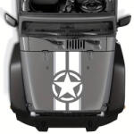 AVEX Sticker autoadeziv pentru vehicule Off Road, model Army Star , dimensiune 90 x 43 cm, culoare Alba (AVX-OFFROAD-13)