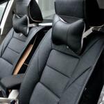 AVEX Set 2 buc. perne tetiere auto, pentru sustinere gat din piele ecologica, culoare NEGRU (AVX-APT-AG353A) - voltix