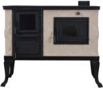 eSemineu Premium 90 cm Terracotta Stove With Glass Door and Oven 7 kW right