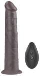 Lovetoy Dual Layered Silicone Rotator Brown, akkus, távirányítós-25cm - szexshop