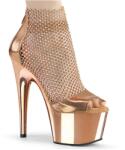 Pleaser Rózsaarany szandál csillogó strasszkövekkel. 39-es - szexshop