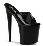 Pleaser Flamingo fekete papucs. 37-es - szexshop