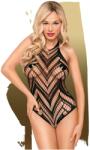 Penthouse Go Hotter - nyakpántos, lyukacsos body, fekete. Méret: XL - szexshop