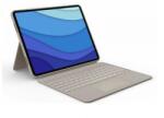Logitech Combo Touch Detachable keyboard case with trackpad for iPad Pro 12.9-inch (5th and 6th gen) - Sand - UK (920-010222) (920-010222)