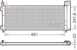 DENSO kondenzátor, klíma DENSO DCN50123 for TOYOTA (DCN50123)