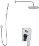 kielle Harmonia - Set de duș cu baterie încastrată, pentru 2 consumatori, cu accesorii EcoSpare și corp montare, crom 20623SP100 (20623SP100)