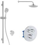 kielle Oudee - Baterie termostatată, încastrată, pentru 2 consumatori, cu accesorii EcoSpare și corp, crom 20602SPT60 (20602SPT60)