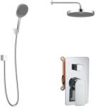 kielle Vega - Set de duș cu baterie încastrată, pentru 2 consumatori, cu accesorii EcoSpare și corp montare, crom 20618SP110 (20618SP110)