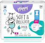 Bella Baby Happy Soft&Delicate scutece de unică folosință cu canale Junior Extra 15+ kg 34 buc