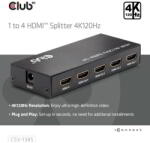Club 3D - 1 to 4 HDMI Splitter 4K120Hz - CSV-1385 (CSV-1385)