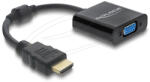 Delock Átalakító HDMI dugó - VGA aljzat fekete (4043619610778)