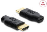 Delock USB Type-C HDMI adapter (DP Alt Mode), 4K 60 Hz, HDR és HDCP támogatással (4043619610754)
