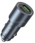 hoco. Z60 autós töltő Type-C+USB aljzat 48W, LED jelzés, FEKETE (HOCO_Z60) (HOCO_Z60)