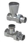 Arco TEIDE plus 1/2″ egyenes fényes radiátorszelep szett (KCM23) (KCM23)