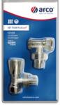 Arco TEIDE plus 1/2″-15 fényes sarok radiátorszelep szett (KCM20) (KCM20)